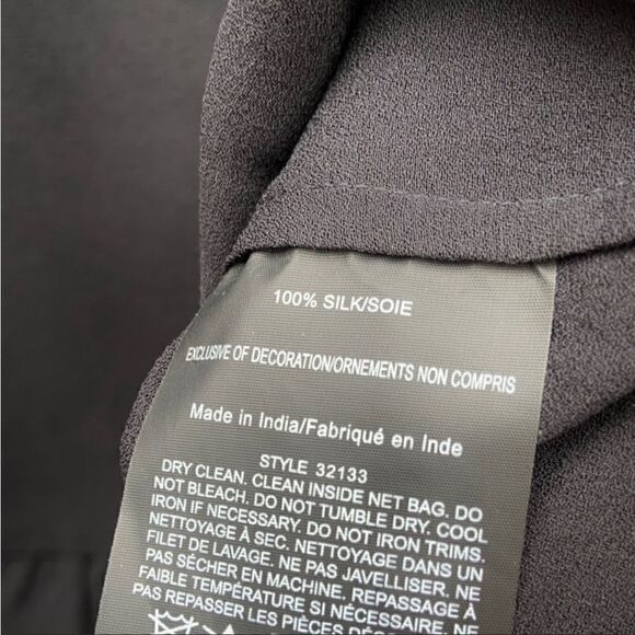 EUC Tory Burch Beaded 100% Silk Peplum Mezair Tunic Top Size XS - Picture 8 of 10